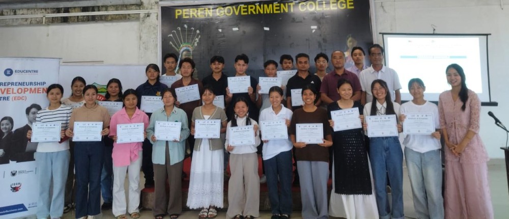 Peren Government College, Peren, successfully concluded the Entrepreneurship Development Centre (EDC) Program on October 9.